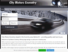 Tablet Screenshot of citymotorscoventry.co.uk
